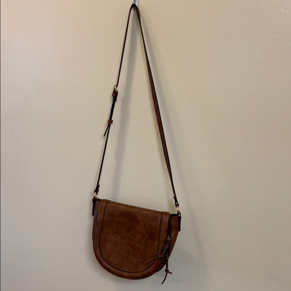 Sole Society Piri faux leather saddle bag